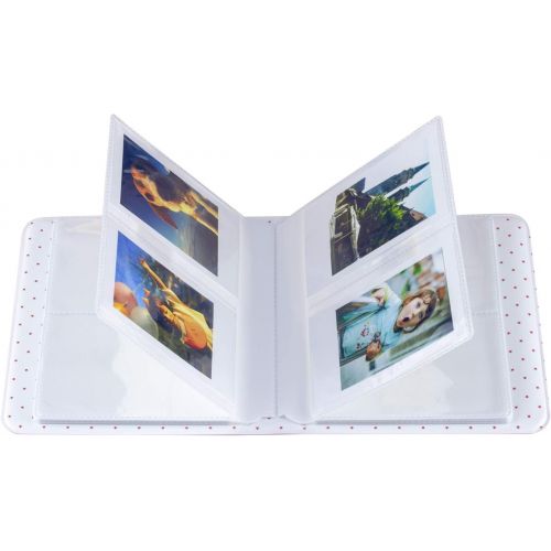  Ablus 64 Pockets Mini Photo Album for Fujifilm Instax Mini 7s 8 8+ 9 25 26 50s 70 90 Instant Camera & Name Card (64 Pockets, Mint n)