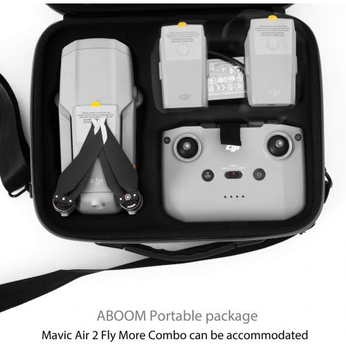  [아마존베스트]Aboom Portable Carrying Case for DJI Mavic Air 2, Compatible with 2 Extra Batteries, Battery Charger, Remote Controller and Other Accessories