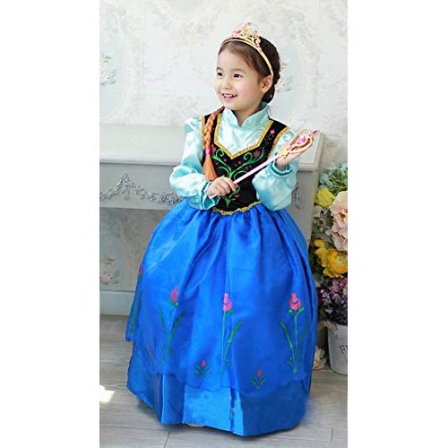  About Time Co Princess Girls Snow Queen Cape Party Costume Outfit Cosplay Dress