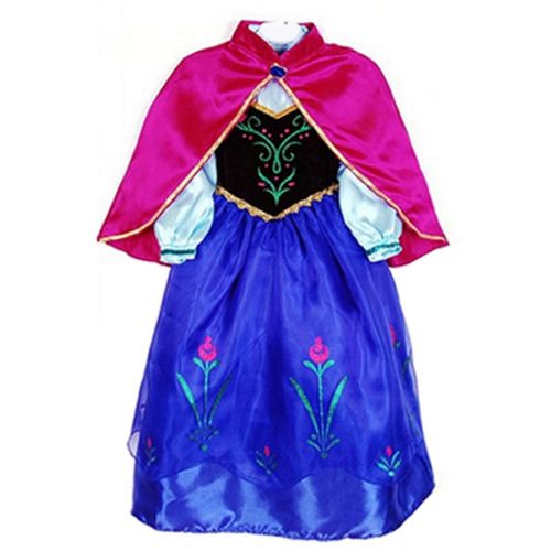 About Time Co Princess Girls Snow Queen Cape Party Costume Outfit Cosplay Dress