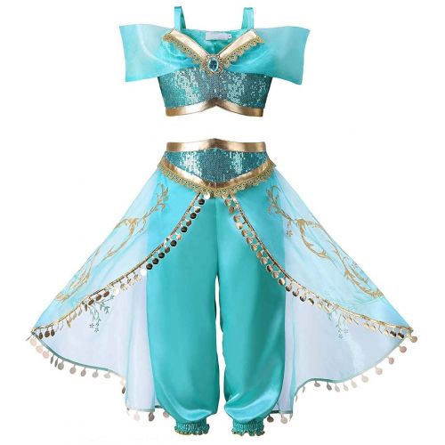  About Time Co Girls Arabian Princess Sequin Costume Dress Up