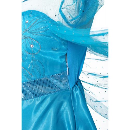  About Time Co Girls Princess Snow Queen Long Dress Up Costume