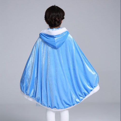  About Time Co Snow Princess Hooded Cape Cloak Costume