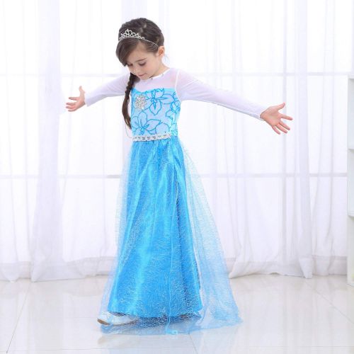  About Time Co Girls Princess Long Dress Back Cape Costume