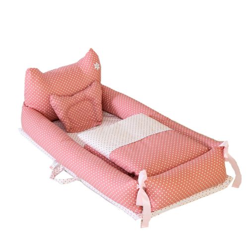  Abreeze Baby Bassinet for Bed -Cactus Baby Lounger - 0-24 Months Co-Sleeping Baby Bed - 100% Cotton...