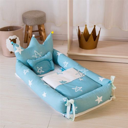  Abreeze Baby Bassinet for Bed -Cactus Baby Lounger - 0-24 Months Co-Sleeping Baby Bed - 100% Cotton...