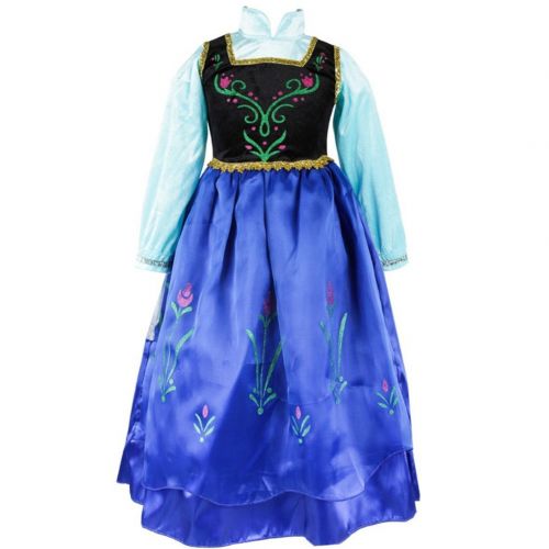  Abroda Girls Fancy Dress Party Outfit Princess Halloween Costume Cosplay Dress with Cloak