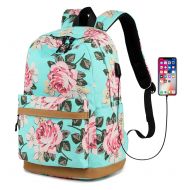 Abshoo Cute Lightweight Canvas Bookbags School Backpacks for Teen Girls