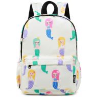 Abshoo Little Kids Mermaid Toddler Backpacks for Girls Preschool Backpack With Chest Strap (Mermaid Beige)