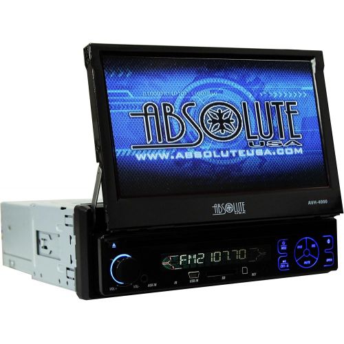  Absolute USA AVH4000PKG 7-Inch In-Dash TFT-LCD Monitor DVD Receiver and Speaker Combo Pack with Two 6 x 9 Inches Enclosure Boxes