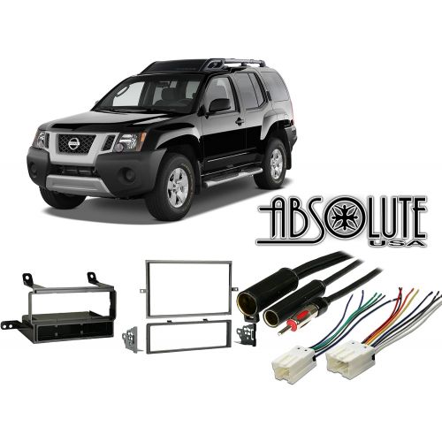  Absolute RADIOKITPKG11 Fits Nissan Xterra 2005-2008 Multi DIN Stereo Harness Radio Install Dash Kit