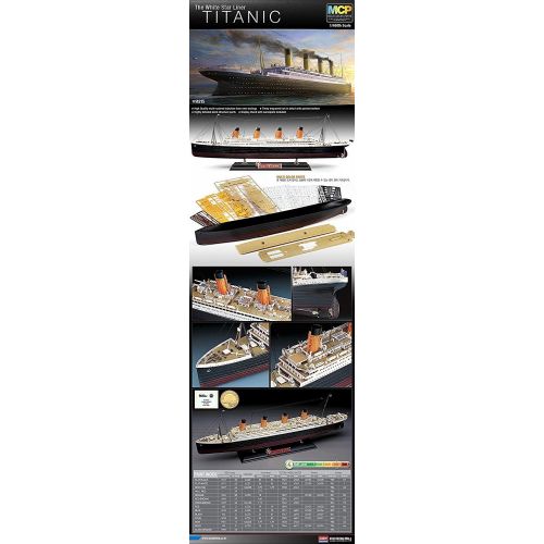 아카데미 Academy Models Academy 1400 R.m.s. Titanic Brand New Mcp Multi Colour Parts Plastic Model Kit #14215
