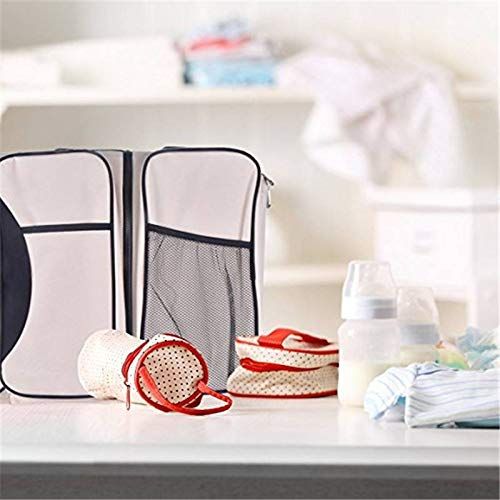  Acao ACAO 3In1 Diaper Bag Baby Travel Bassinet Portable Changing Station Mummy Messenger Bag Foldable Outdoor Baby Crib