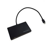 Accell U228B-001B USB-C to HDMI Multi-Monitor Adapter - 3 Port MST Hub - Thunderbolt 3 Compatible - 4K HDMI Splitter