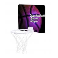 Accessory Avenue Basketball Up Close - Basketball Never Stops - Childrens 7.5 Long x 9 Wide Mini Basketball Backboard - Goal with 6 Hoop