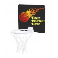 Accessory Avenue Flaming Basketball Design - Future Basketball Legend - Unisex Childrens 7.5 x 9 Mini Basketball Backboard - Goal with 6 Hoop