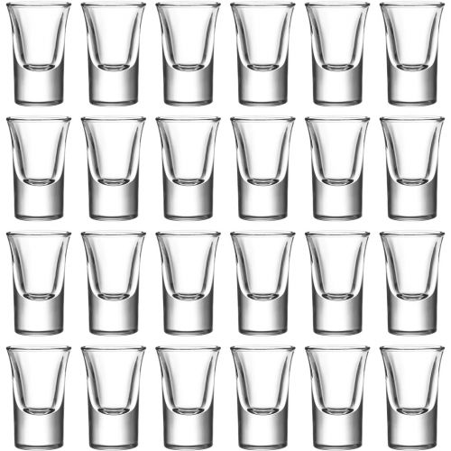  [아마존베스트]Accguan 1.2oz / 35ml Shot Glass Set with Heavy Base, Clear Shot Glasses for Whiskey, Vodka and Liqueurs, Set of 24