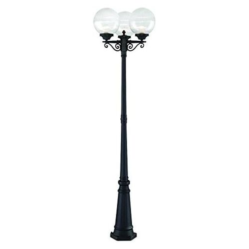  Acclaim 5269BKCL Havana Collection 3-Head Post Combination 3-Light Outdoor Post Light, Matte Black