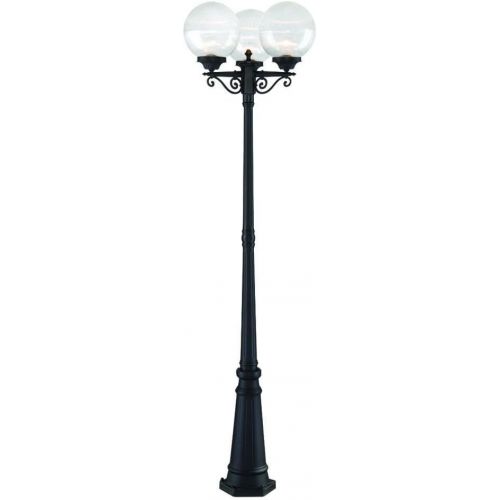  Acclaim 5269BKCL Havana Collection 3-Head Post Combination 3-Light Outdoor Post Light, Matte Black