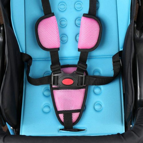  Baby Car Seat Strap Covers Suit by Accmor, Stroller Belt Covers, Baby Seat Belt Covers, Head Support, Hip Support, Shoulder Pads, Soft