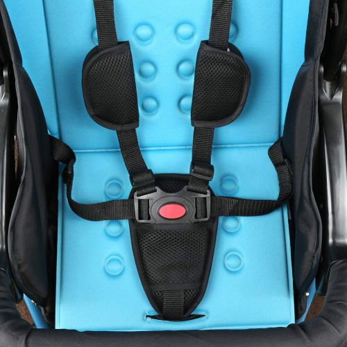  Baby Car Seat Strap Covers Suit by Accmor, Stroller Belt Covers, Baby Seat Belt Covers, Head Support, Hip Support, Shoulder Pads, Soft