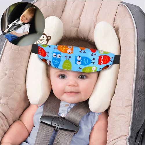  [아마존베스트]Accmor 2 Pcs Baby Carseat Head Support, Car Seat Head Band Strap Headrest, Stroller Car Seat Sleeping...