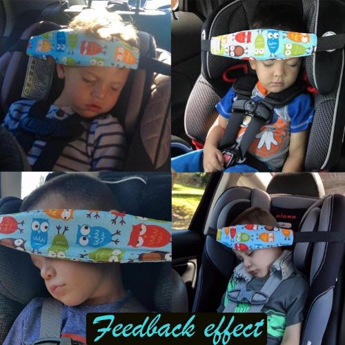  [아마존베스트]Accmor 2 Pcs Baby Carseat Head Support, Car Seat Head Band Strap Headrest, Stroller Car Seat Sleeping...