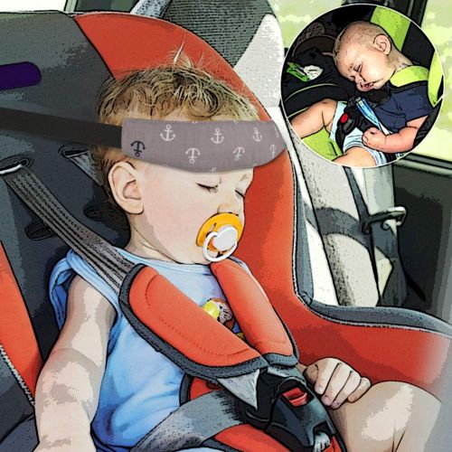  [아마존베스트]Accmor 2 Pack Baby Carseat Head Support Band Strap for Carseats Stroller Headrest Sleeping Neck Relief...