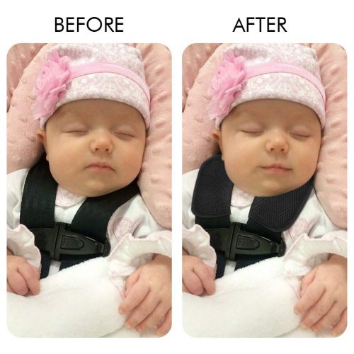  [아마존베스트]Accmor Baby Car Seat Strap Covers, Car Seat Strap Pads, Baby Seat Belt Covers, Stroller Belt Covers, Baby Head Support, Baby Shoulder Pads.