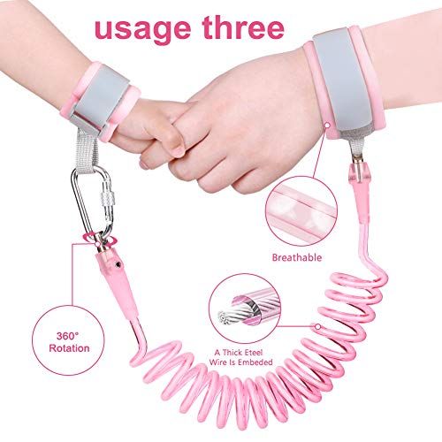  [아마존베스트]Accmor 3 in 1 Toddler Harness Safety Leashes + Anti Lost Wrist Link, Kids Harness Children Leash for...