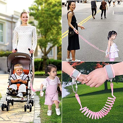  [아마존베스트]Accmor 3 in 1 Toddler Harness Safety Leashes + Anti Lost Wrist Link, Kids Harness Children Leash for...