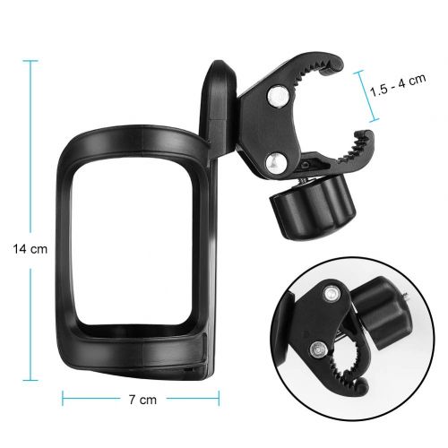  [아마존베스트]Accmor Stroller Cup Holder，Bike Cup Holder, Universal 360 Degrees Rotation Bottle Holder for Stroller,...