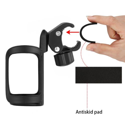  [아마존베스트]Accmor Stroller Cup Holder，Bike Cup Holder, Universal 360 Degrees Rotation Bottle Holder for Stroller, Bicycle, Wheelchair, Walker, Trolleys,Tools Free