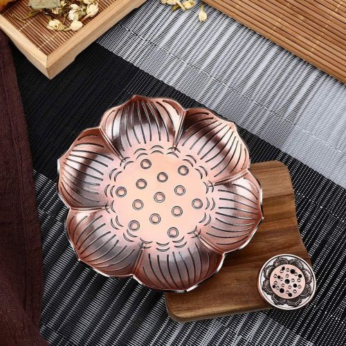  인센스스틱 Accmor 5.1 Inch Large Incense Holder, Lotus Stick Incense Burner and Cone Incense Holder with Ash Catcher