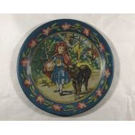 Accokeekpickers Tin Toy Tea Set Tray Round Little Red Riding Hood Ohio Arts Vintage Collectible