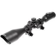 AccuShot UTG 4-16X56 30mm Scope, AO, 36-color Glass Mil-dot, w Rings