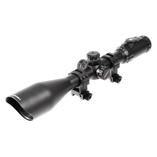  AccuShot UTG 4-16X56 30mm Scope, AO, 36-color Glass Mil-dot, w Rings