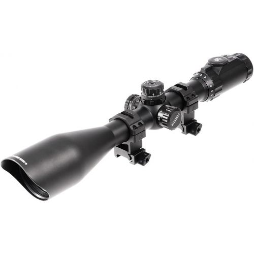  AccuShot UTG 4-16X56 30mm Scope, AO, 36-color Glass Mil-dot, w Rings