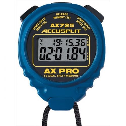  Accusplit ACCUSPLIT Professional dual split stopwatch with 16 memories-Blue