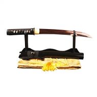 Ace Shijian RED Blade Folded Steel Tanto Japanese Samurai Sword Full Tang Sharp Can Slice Paper