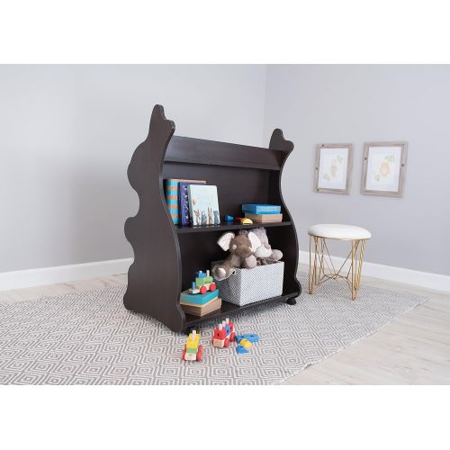  Ace Baby Furniture Rabbit Mobile Double-Sided Bookcase, Espresso Wenge