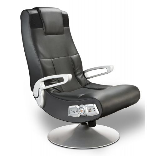  Ace Bayou X Rocker 5127401 Pedestal Video Gaming Chair, Wireless, Black