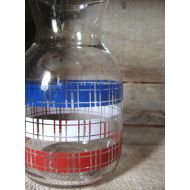 /AceHighVintage Vintage Red White & Blue Carafe