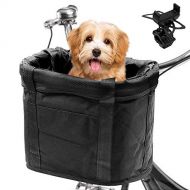 AceList Dog Bike Basket Front [for Mountain Bikes], & Cell Bicycle Phone Mount, Quick Release Easy Install Removable Waterproof Small Pet Cat Dog Bicycle Baskets, Large Capacity fo