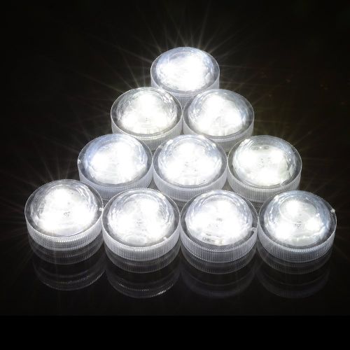  AceList Set of 40 Submersible Waterproof Underwater Tea Light Sub Lights Battery Operated LED Tea Light Thanksgiving Halloween Wedding Decoration Party Electric Flameless Candle