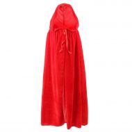 Acecharming Kid Hooded Cape,Medieval Cloak with Hood for Devil Witch Wizard Magician