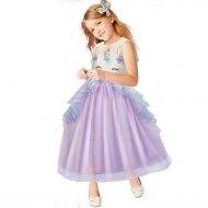 Acecharming Costume Unicorn Dress, Flower Girls Party Princess Dress for 2-3 Years Kids