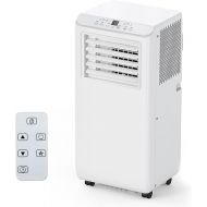 Acekool 8,000Btus Portable Air Conditioner AC Unit 3-in-1 Air Conditioners w/Dehumidifier & Fan Modes Auto Evaporation for Home up to 350 sq. ft. Complete Window Mount Exhaust Kit, 24H Timer, White