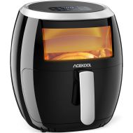 Air Fryer XL, Acekool 8.5 QT Large Airfryer with Visible Window, 8 Cooking Presets, LED Digital Touch Screen, Non-Stick Dishwasher-Safe Basket,1700W