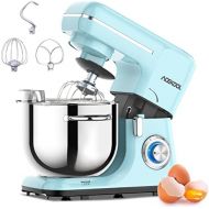 Acekool Food Processor Kneading Machine, 1400 W 6 L Dough Kneading Machine, 6 Speed with Stainless Steel Bowl, Dough Machine, Kneading Machine with Dough Hook, Whisk, Whisk and Spl